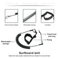 thumbnail image 2 of Eigraketly Tabla de surf Correa Elástica Surf Stand Up Tobillo Paddle Board Fijación Pierna Cuerda Equipo para Kayak Rafting Deportes acuáticos, 2 of 6