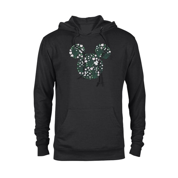 Disney Mickey Mouse May Birth Month Birthstone & Flowers - Pullover Hoodie for Adults - Customized-Black