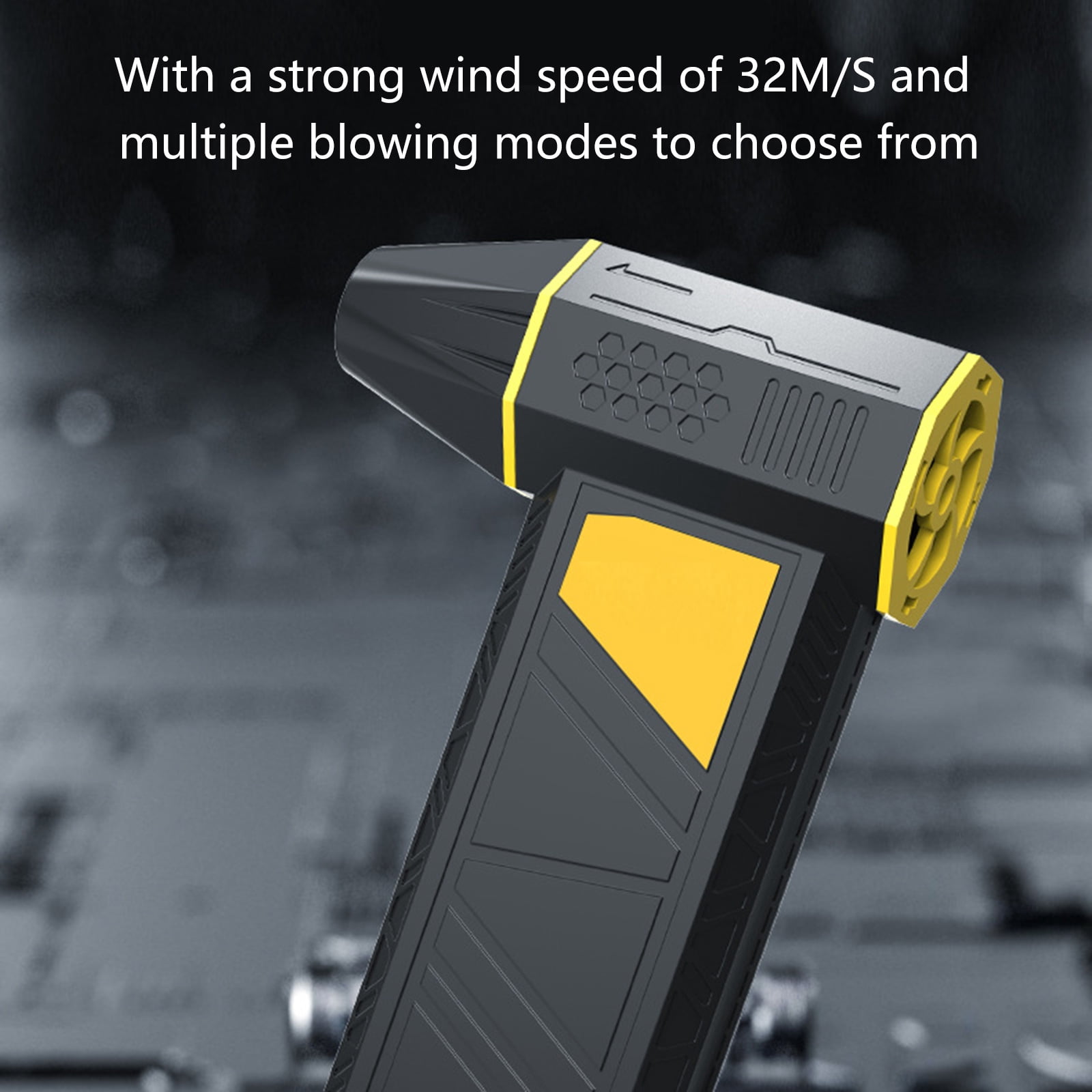 Compressed Air Duster,130000RPM Jets Dryer Blower,3 Gear Electric Air Duster,Air Duster for Car Dry,Keyboard