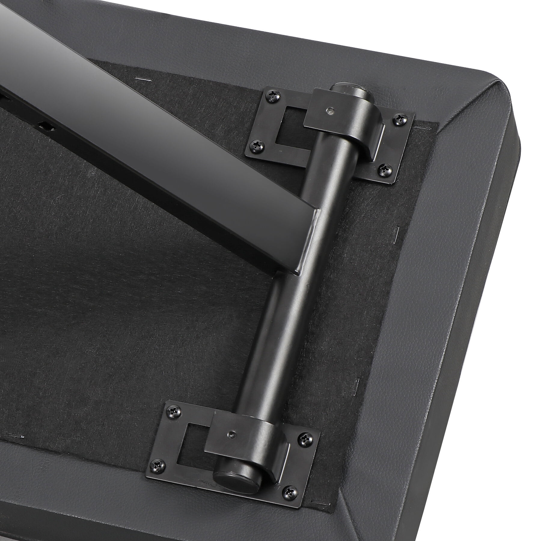 ZENY Adjustable Padded Metal Frame X-Style Keyboard Bench, Black