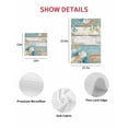 thumbnail image 7 of Teal Brown Beach Coastal Kitchen Dish Towels for Drying Dishes Set of 3, Summer Nautical Coral Shell Botanical Vintage Waffle Weave Microfiber Hand Tea Bathroom Towels Quick Dry Absorbent Towel 12x12, 7 of 7