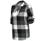 thumbnail image 4 of Camisa casual de algodón de manga larga a cuadros SCZ para mujer gris, 4 of 9