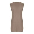 thumbnail image 4 of Women's 2025 Two Piece Lounge Set Sleeveless Split Tank Top Shorts Beach Vacation Casual Summer Matching Outfit, 4 of 7