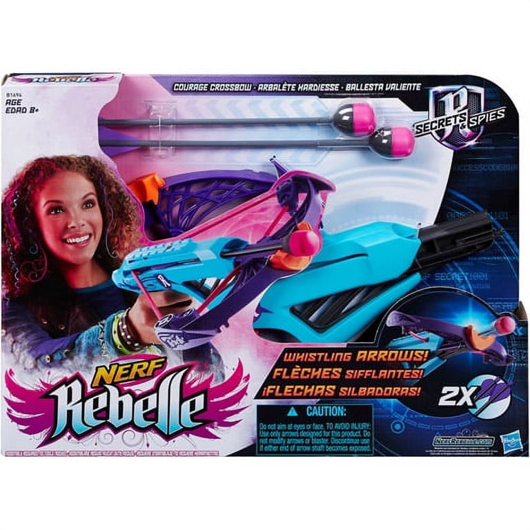 Hasbro Nerf Rebelle Balestra Fair Fortune: 6 Dardi, Gittata 22m, Con Braccialetto E Ciondoli