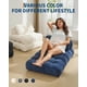 thumbnail image 5 of Qinaqin Single-Size Portátil Plegable Sleeper Chair Sofá Cama con Pillow Lazy Floor Lounger para Pequeño Spaces Easy Almacenamiento Azul, 5 of 7
