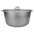 thumbnail image 2 of HeSLehs 9900 Super Quality Aluminum Caldero,Dutch Oven,33.8 QT,Silver (46cm (18-Inch)), 2 of 4