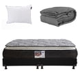 thumbnail image 1 of Colchón King Size Spring Air Omega con Box negro y Edredón Homy y Almohada One, 1 of 7