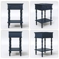 thumbnail image 5 of HLR 25" Mid Century Nightstand, Assembled Wood Bedroom End Table with USB Ports and Outlets, Black, 5 of 12