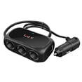 thumbnail image 1 of Adaptador De Encendedor De Cigarrillos De 120W Cc 12/24V Con Usb Dual 2.1A/1A 3 Puertos De Encendedor De Cigarrillos Cargador De Coche Divisor De Energía Para Automóvil Camión Advancent VI009251-01, 1 of 7