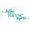 thumbnail image 5 of Bathroom Wall Décor Art - Lather Rinse Repeat – Wall Decal Vinyl Lettering Stickers 23x10-Inch Teal, 5 of 5