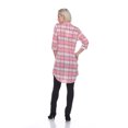 thumbnail image 3 of White Mark 17556-06-L Piper Tunique Extensible à Carreaux, 06 - Rose & Beige - Grand, 3 of 5