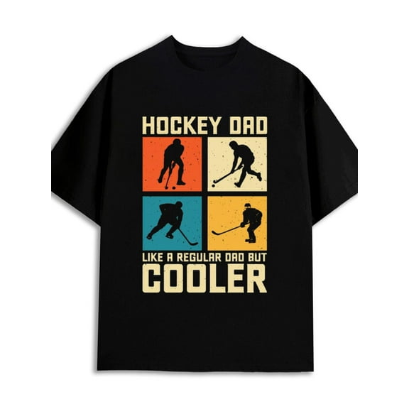 Hockey Dad Tee 180G 100% Cotton 180G 100% Cotton mens high quality funny plus size black Funny Unisex Shirt Graphic tshirts Vintage Unisex Shirt Crewneck tshirts Christmas gifts