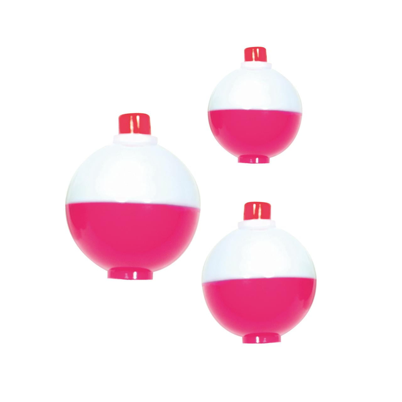 (6 pack) Eagle Claw Snap-On Floats, Pink, White, & Green, with Assorted Sizes