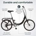 thumbnail image 3 of Schwinn 20-Inch Loop Folding Bike, Black, 3 of 5