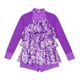 thumbnail image 2 of TiaoBug Kids Girls Sparkly Sequins Gymnastics Leotard Hip-Hop Jazz Ballet Dance Bodysuit, 2 of 7