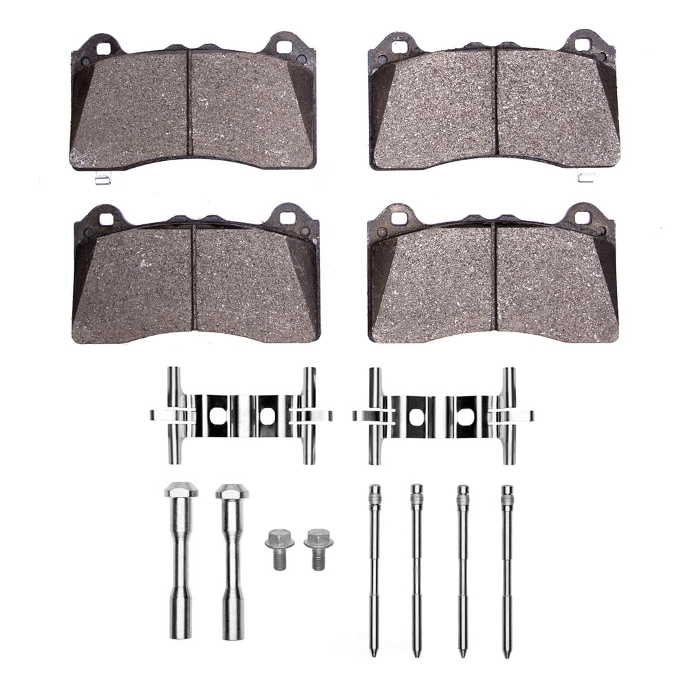 Dynamic Friction Company 1551-1977-01 DFC 5000 Advanced Brake Pads - Low Metallic and Hardware Kit