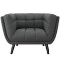 thumbnail image 5 of Modway Bestow 2 Piece Upholstered Fabric Armchair Set in Gray, 5 of 5