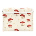 thumbnail image 2 of Large Fliplid Foldable Storage Bin Boxes Cubes Baskets with 2 Handles for Clothes Books 16.5x12.6x11.8 Inch Cute Mushroom Pattern with Daisies, 2 of 7