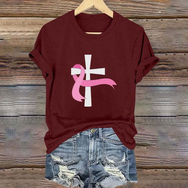 Fiudx Camisetas para Mujer Blusa de Manga Corta con Estampado de Moda para Mujer, Divertida Camiseta con Cuello Redondo