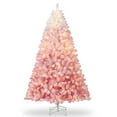 thumbnail image 4 of CazToi 9ft Christmas Tree Pink Gradient Artificial Tree Pre-Lit with LED Lights Holiday Decor, 4 of 10