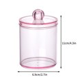 thumbnail image 2 of Storage Anckoeil Dispenser for Cotton Ball Cotton Swab Cotton Round Pads Floss Clear Plastic Jar Set for Bathroom Canister Storage Organization, 2 of 8