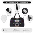 thumbnail image 4 of Balery Modern Abstract Colorful Skull C Bolsa de Gimnasio para Mujeres, Bolsa de Viaje con Bolsillo Húmedo, Bolsa de Fin de Semana para Mujeres, Bolsa de Viaje Resistente al Agua, 4 of 7