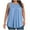 Light Blue, variant on Taqqpue Plus Size Tank Tops for Women Summer Sleeveless Workout Tops Casual Round Neck Pleated Blouse Flowy Loose Fit Solid Color T Shirts