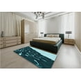 thumbnail image 4 of Ahgly Company Indoor Rectangle Patterned Deep Teal Green Area Rugs, 8' x 12', 4 of 6