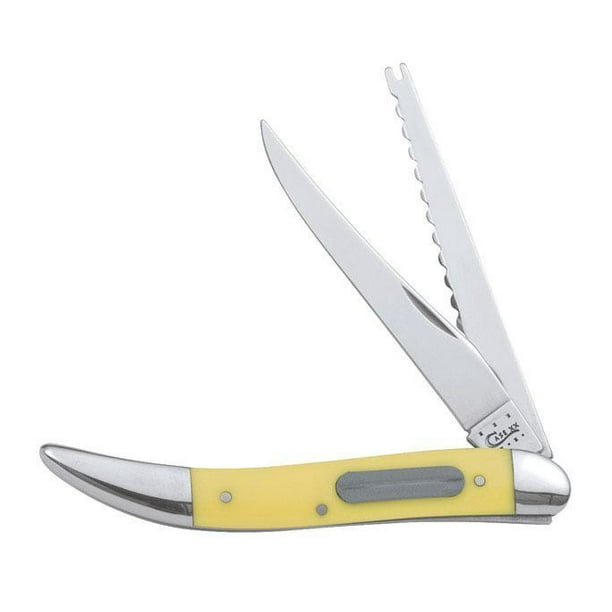 Case #120 (320094f Ss) Yellow Ss Fishing Knife
