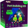 thumbnail image 1 of Kit para construir fuertes Playbees, juguete STEM de 140 piezas para niños de 4 a 12 años, 1 of 8
