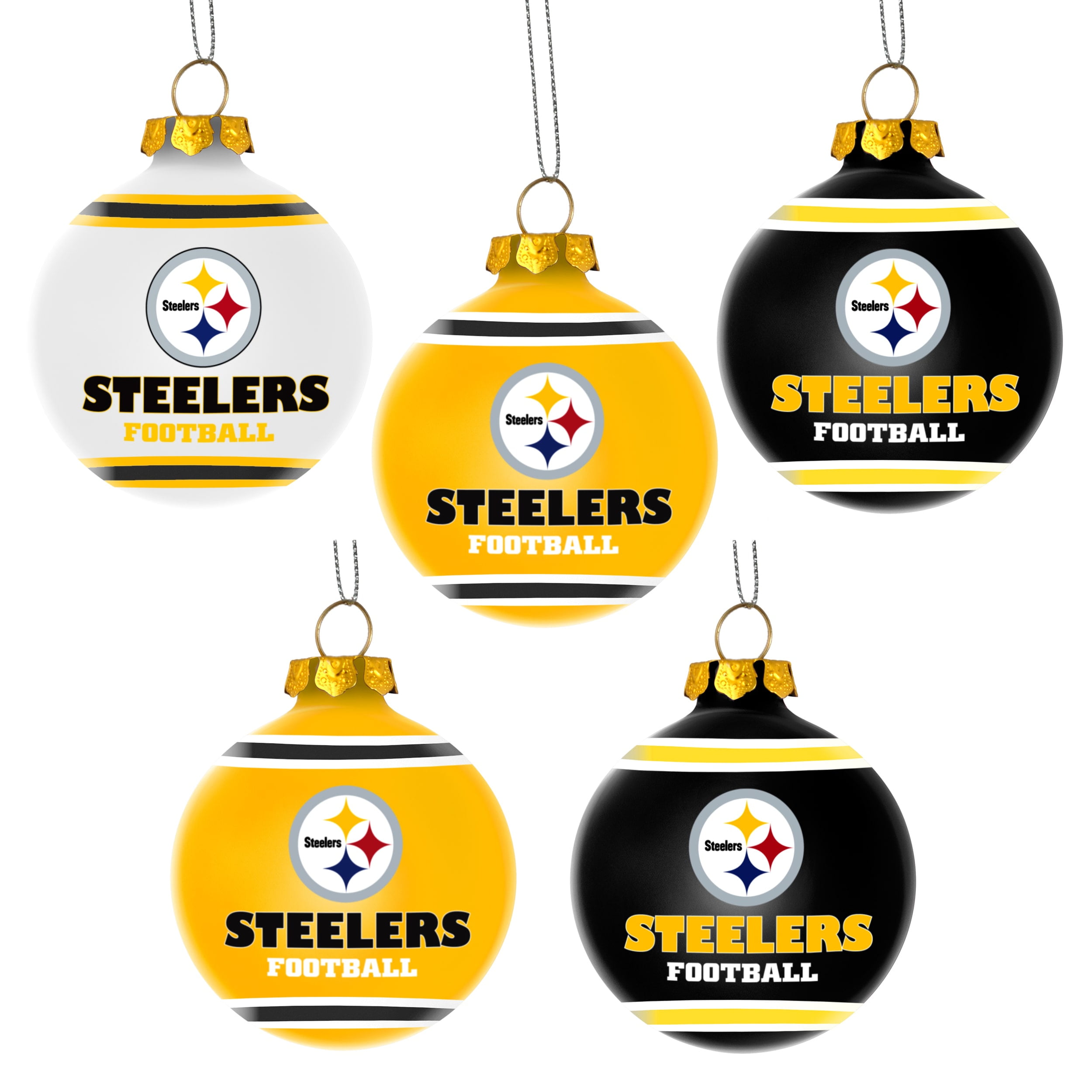 Forever Collectibles Nfl 5 Pack Shatterproof Ball Ornaments
