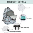 thumbnail image 4 of Monster Cartoon Truck Blue Pattern Cute School Backpack with Padded Back and Adjustable Shoulder Straps 13.4"x11"x4.7", 4 of 4