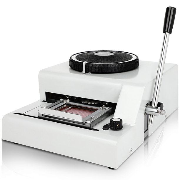 72 Character Card Embosser Manual Embossing Machine for PVC Gift Card Credit VIP ID Membership