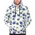 thumbnail image 4 of Hoodies for Men - leaf Blueberries Print Long Sleeve Comfrt Men'S Fashion Hoodies & Sweatshirts, Sweatshirts for Men Hoodies Pullover Clothing Clothes with Pouch, 4 of 7