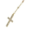 thumbnail image 2 of Rosario Horoz 60cm 3 colores, chapa de oro 18K, con cruz y virgen, 2 of 5