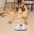 thumbnail image 5 of Paquete de 2 cuencos de acero inoxidable para perros, cuencos de metal antideslizantes con base de goma, cuencos básicos para comida y agua., 5 of 5