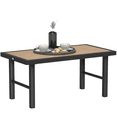 thumbnail image 1 of Outsunny Metal Patio Coffee Table, Outdoor Side Table, Brown, 1 of 10