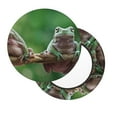 thumbnail image 3 of Goofa Australian White Tree Frog Sitting on Branch Printed Stool Covers Round, Waterproof Round Bar Stool Covers Anti-Slip Round Bar Stool Seat Cover with Elastic Bands Durable -13 inch, 3 of 7