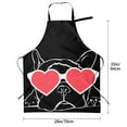 thumbnail image 2 of Cauagu Animal Bulldog French Aprons with Pockets,Waterproof Apron for Women,Kitchen Cooking Apron Adjustable Bib Aprons Chef Apron for Cooking,Drawing,Crafting, 2 of 8