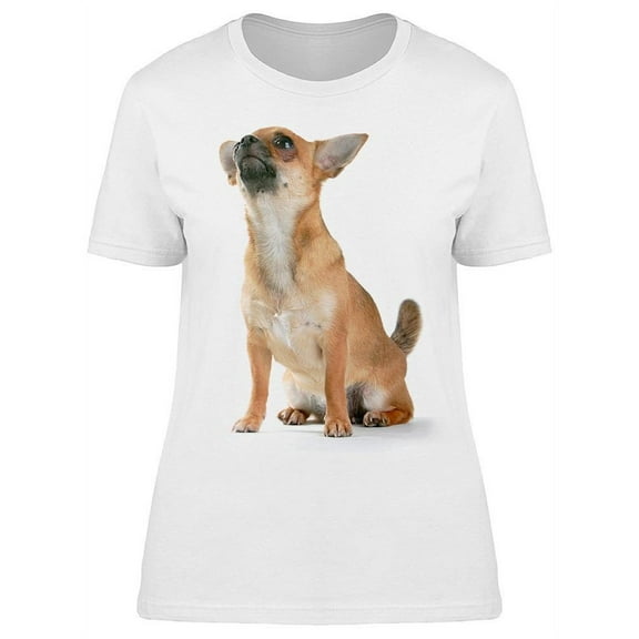 Lovely Chihuahua Looking Up T-Shirt Women -Image by Shutterstock, Female 3X-Large