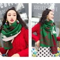 thumbnail image 4 of Foulard de Noël Tricotée Rennes Lettres Châle Foulard d'Hiver pour Femmes, 4 of 8