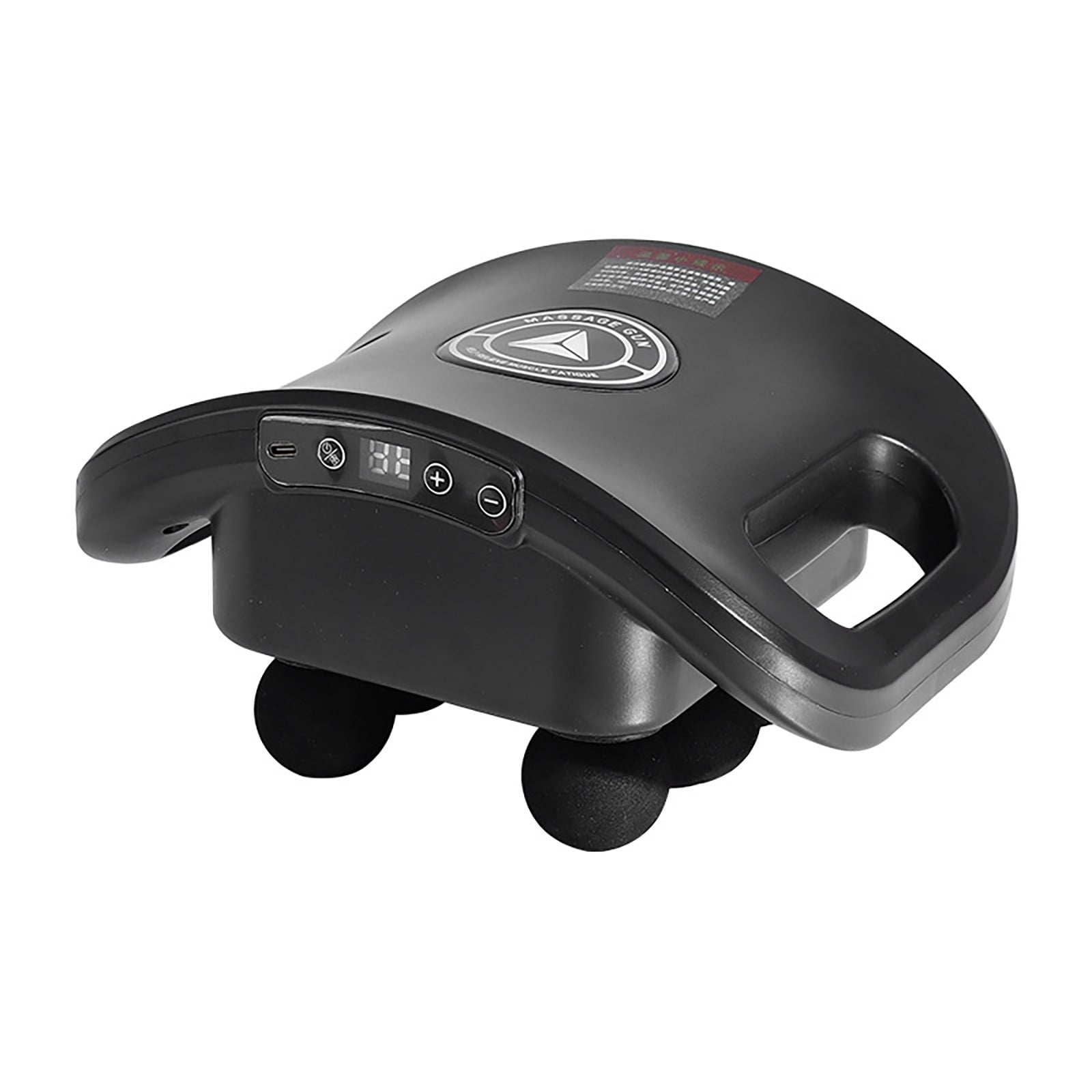 Massage Gun, 6 Head Deep Tissue Quiet Massager, Portable Muscle Massage Gun for Back Neck Muscle Relieve, 9 Levels Speed Modes, Digital Display 6 Massage Heads Link Drive System