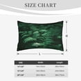 thumbnail image 4 of Pofeuu Ferns Leave Green Foliage Print Polyester Microfiber Plush Pillowcases, Super Soft and Cozy Pillow Case Covers with Envelop Closure（Pillow core not included）-16"x24", 4 of 6