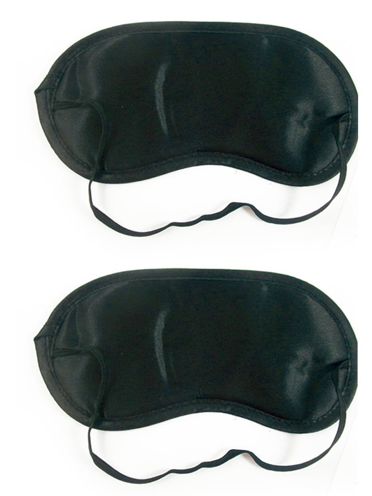 15 Pack Eye Mask Sleeping Blindfold Soft Eye Shade Cover with Nose Pad and Adjustable Strap for Travel Sleep Black