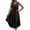 Black, variant on Silky Nightgowns For Women Sleeveless Midi Satin Night Gown Soft Ice Silk Nightdress Flowy Long Sleep Dress