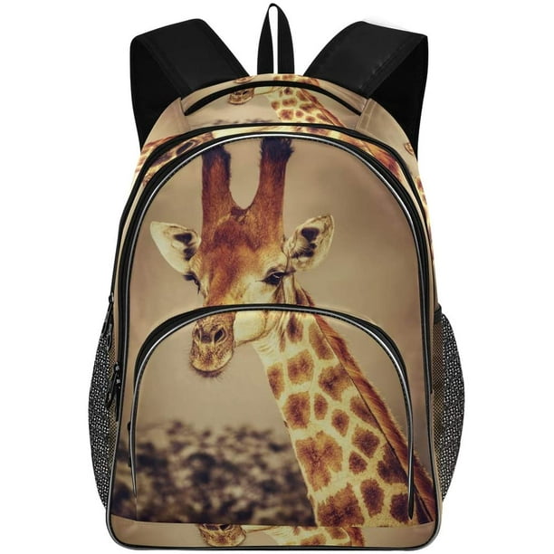 Schoolbag for Girls Boys African Giraffe Backpack Bookbags Travel