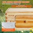 thumbnail image 4 of VEVOR Bee Hive 20 Frame Bee Hives Starter Kit, Beeswax Coated Cedar Wood, 1 Deep + 1 Medium Bee Boxes Langstroth Beehive Kit, Transparent Acrylic Windows with Foundations for Beginners Pro Beekeepers, 4 of 9
