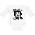 thumbnail image 3 of Inktastic Someone in Iowa Loves Me Souvenir Boys or Girls Long Sleeve Baby Bodysuit, 3 of 5
