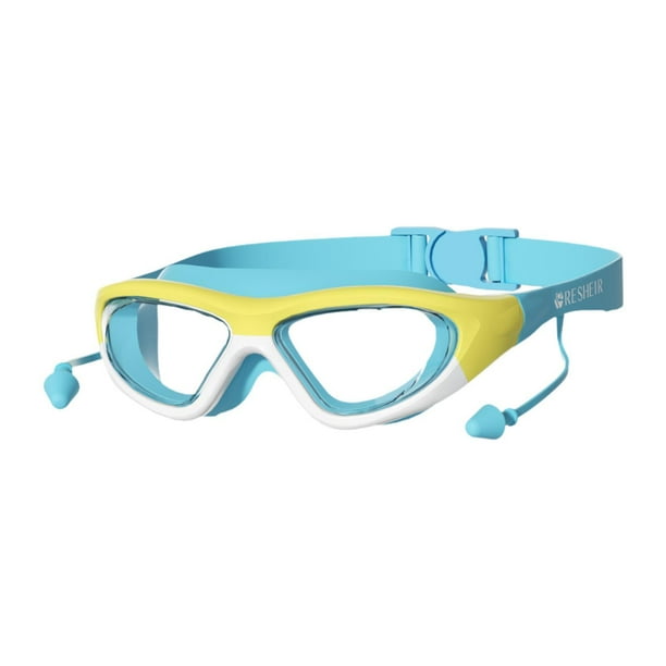 Gafas de gafas de natación para niños gafas de natación para niñas de visión transparente portátil de visión transparente para niñas para buceo en Azul