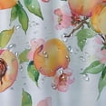 thumbnail image 5 of Creowell  Peach Shower Curtain for Bathroom Fruit Shower Curtain with Hooks Pink Summer Fruit Peach Bathroom Decor Cute Colorful Waterproof Fabric Shower Curtain 60x72, 5 of 7